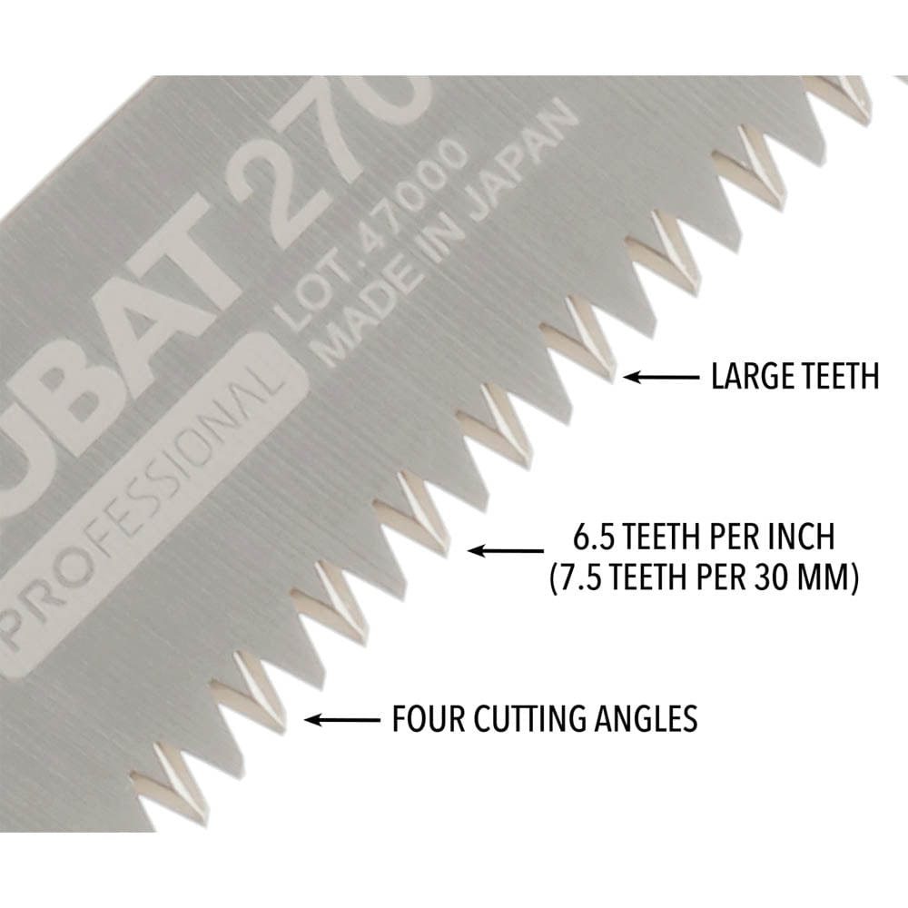 ZUBAT Replacement Blade, 270mm, Large Teeth