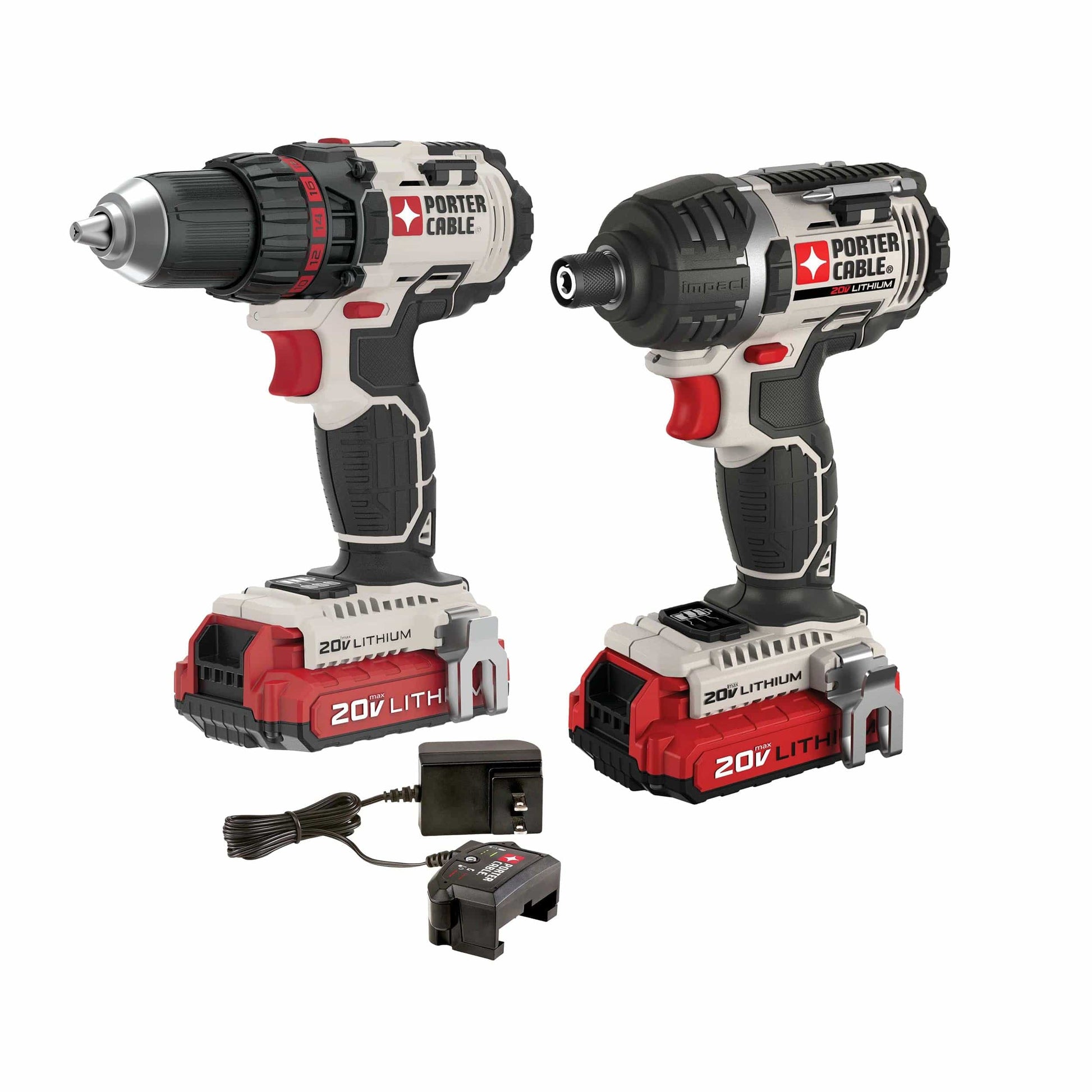 20V MAX Cordless 1/2" Drill/Driver & 1/4" Hex Impact Driver Combo Kit alt 0
