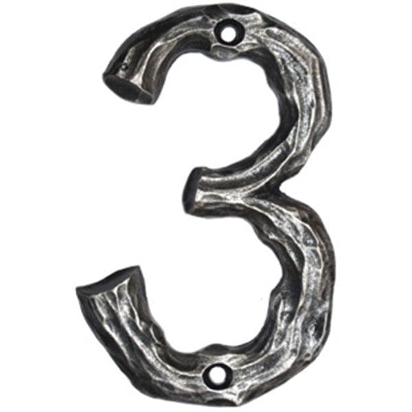 LHN3-N Log House Number 3, Nickel, 1 piece alt 0