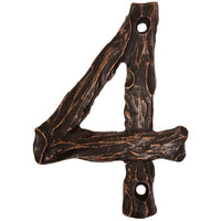 LHN4-ORB Log House Number 4, Oil Rubbed Bronze, 1 piece alt 0