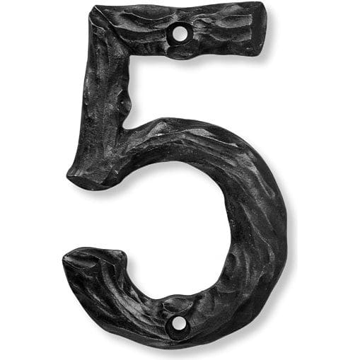LHN5-P Log House Number 5, Pewter, 1 piece alt 0