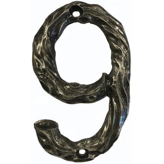 LHN9-P Log House Number 9, Pewter, 1 piece alt 0