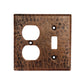 Combination 2-Hole Outlet and Single Toggle Switch Switchplate Cover alt 0