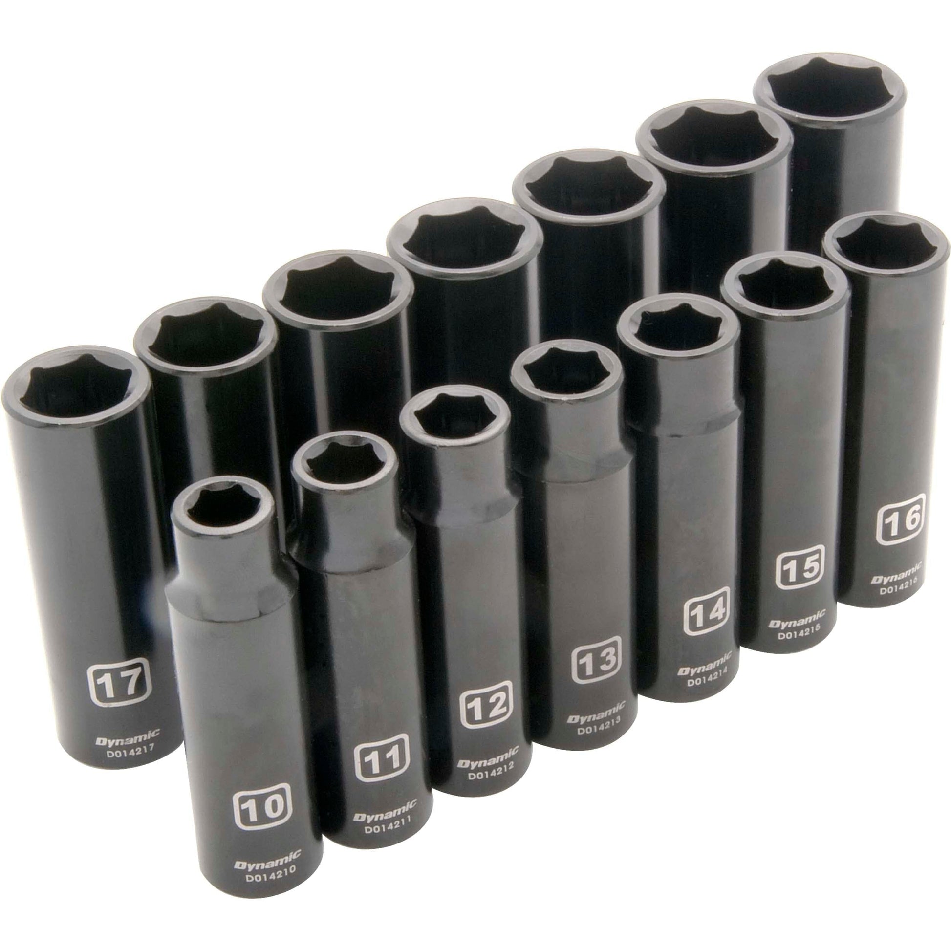 1/2" Drive 14pc 6-Point Deep Impact Metric Socket Set, 10mm - 23mm alt 0