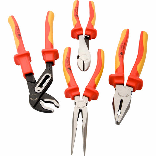 Plier Set with Insulated Handles, 4pc alt 0