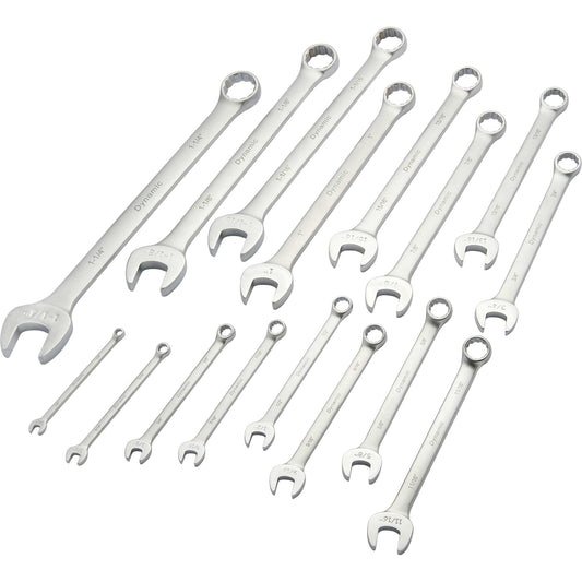 Wrench Set, Contractor Series, with Satin Finish, 16pc, SAE, Combination  1/4" - 1-1/4" alt 0