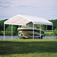 12 x 20 ft. White Canopy Replacement Cover, Fits 2" Frame alt 0
