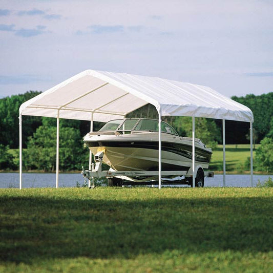 12 x 20 ft. White Canopy Replacement Cover, Fits 2" Frame alt 0