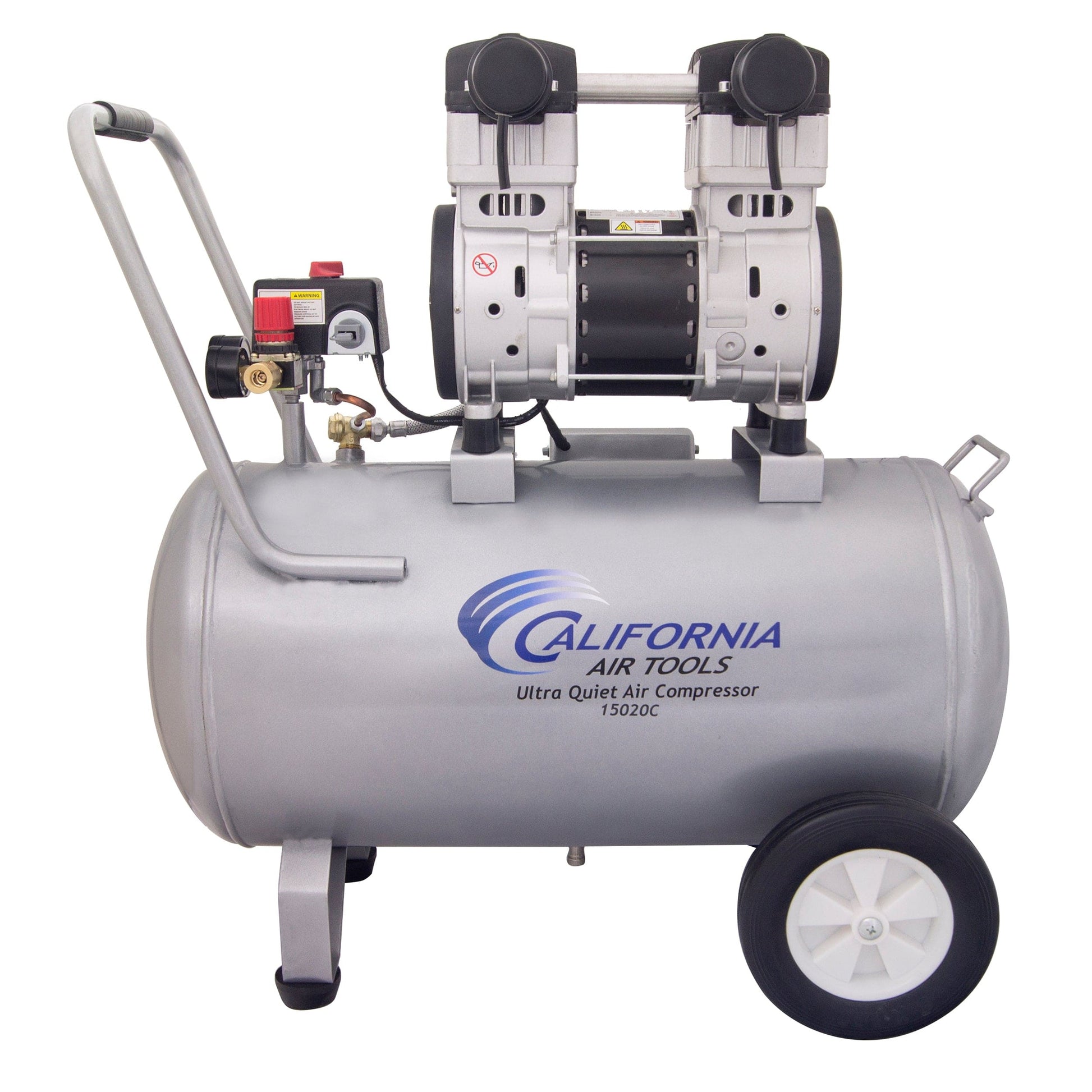2HP 220V 15 Gallon Oil-Free Steel Tank Air Compressor alt 0