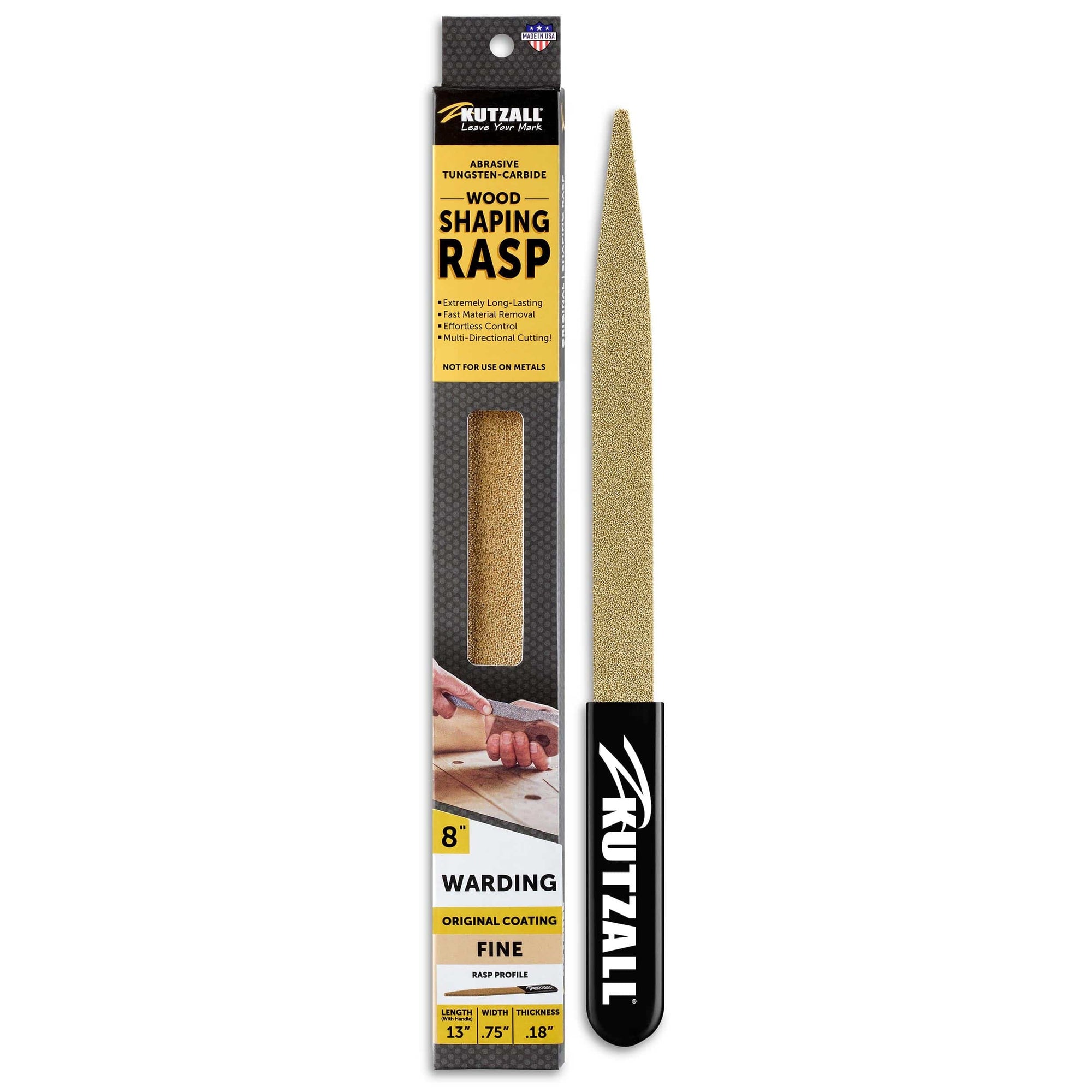 Original Warding Hand Rasp - 8" - Fine alt 0