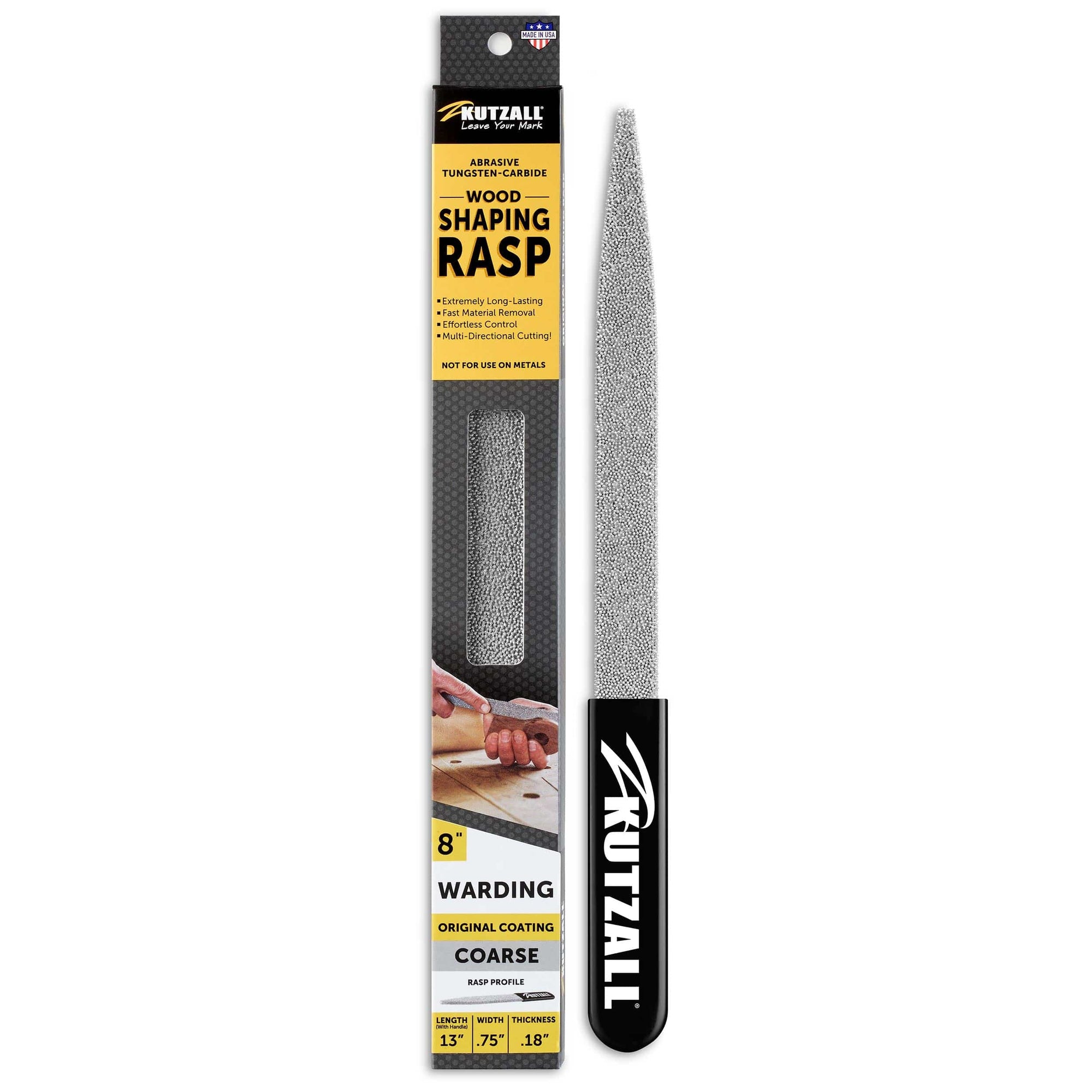 Original Warding Hand Rasp - 8" - Coarse alt 0