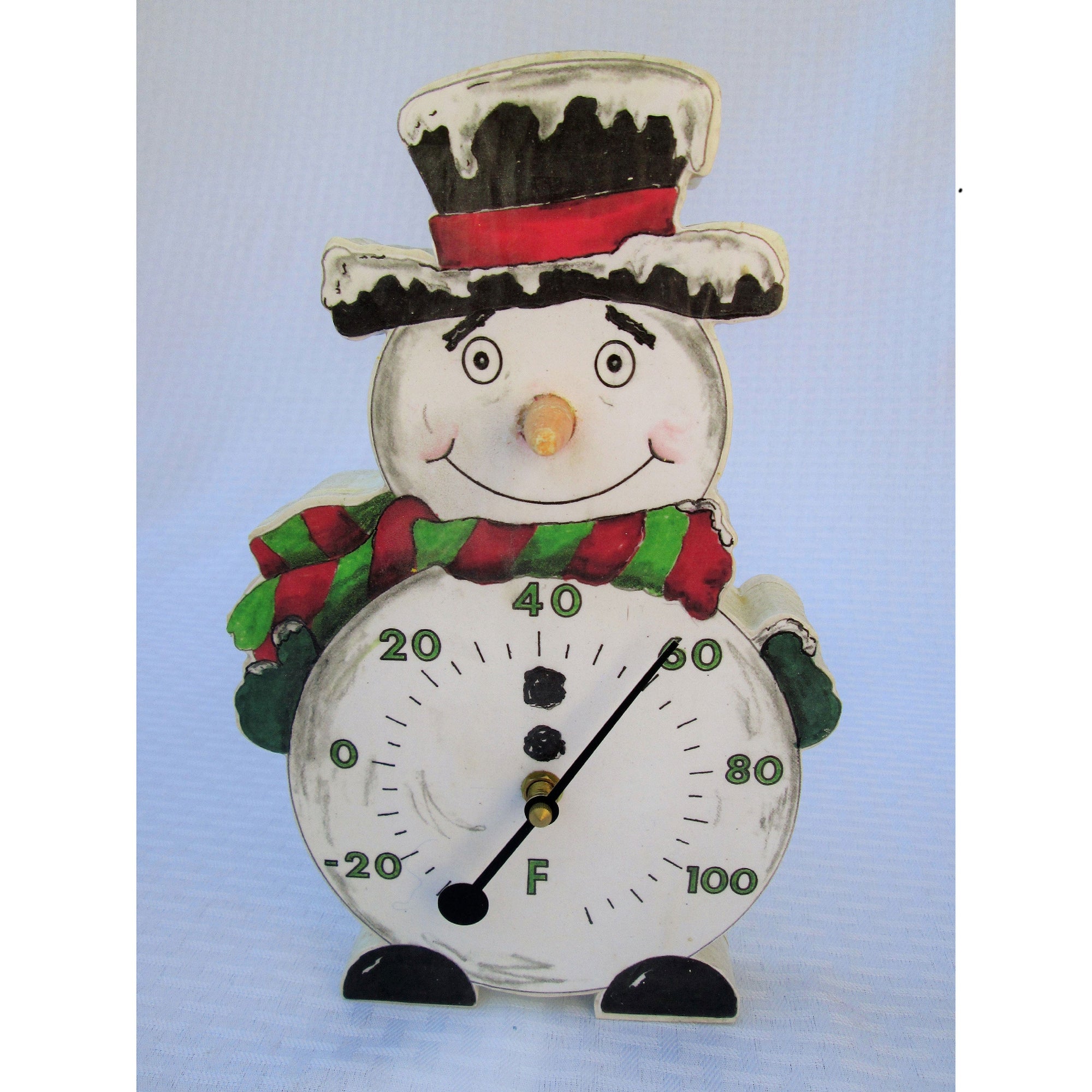 Snowman Thermometer Base Woodworking Pattern and Picture alt 0