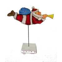 Flying Santa on Pedestal  Woodworking Pattern and Picture alt 0