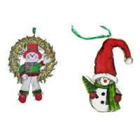 Wreath & Snowman Ornaments  Woodworking Pattern and Picture alt 0