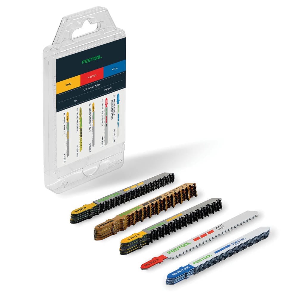 Jigsaw Blade Set STS-Sort P/M/B - 21 Piece
