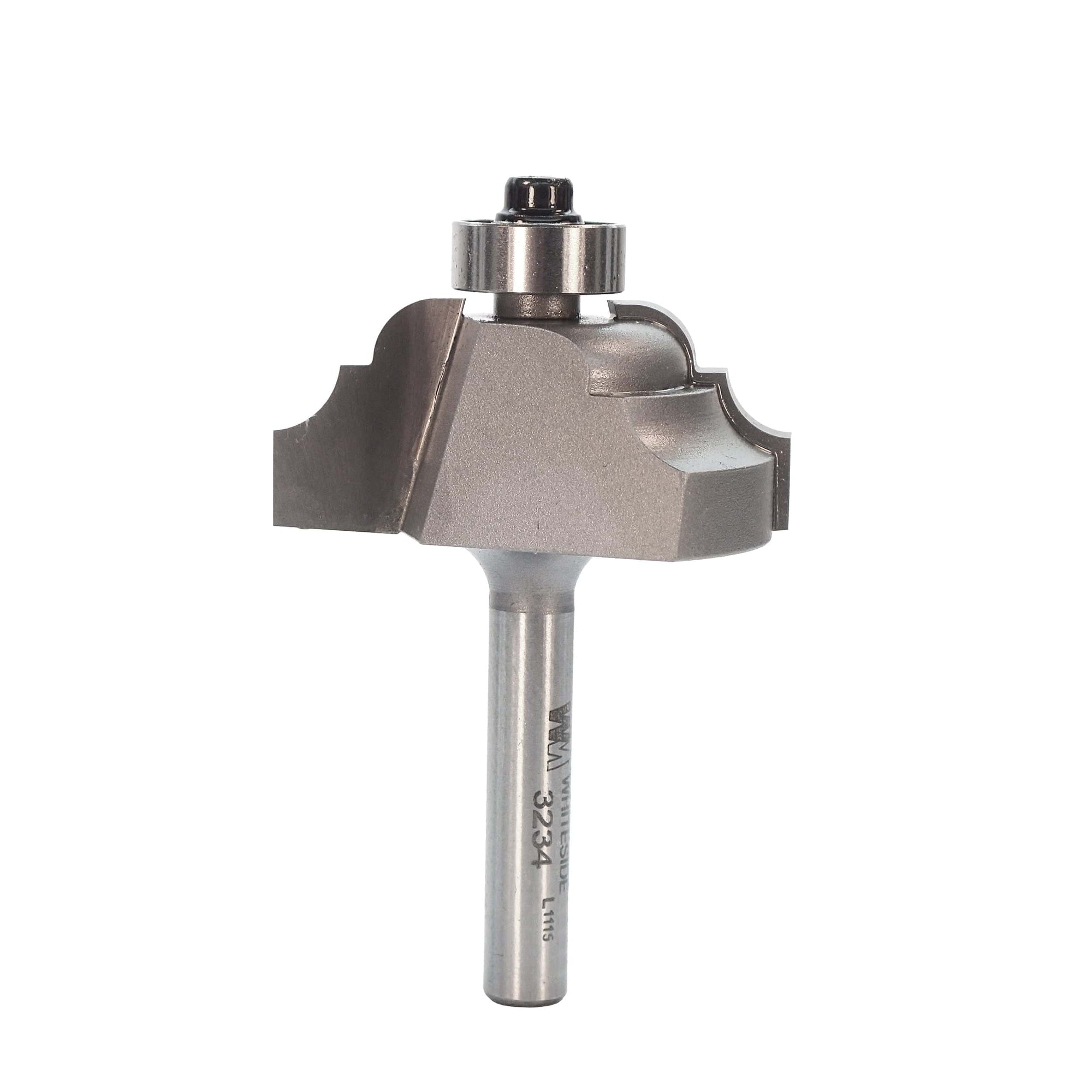 3234 Classical Pattern Router Bit 1/4" SH 3/16" R 1-1/2" D X 5/8" CL X 2-1/4" OL alt 0
