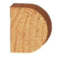 1434 Half Round (Bull Nose) Router Bit 1/2" SH 1/2" R X 1" Co X 1-1/2" CL 1-15/16" D alt 0