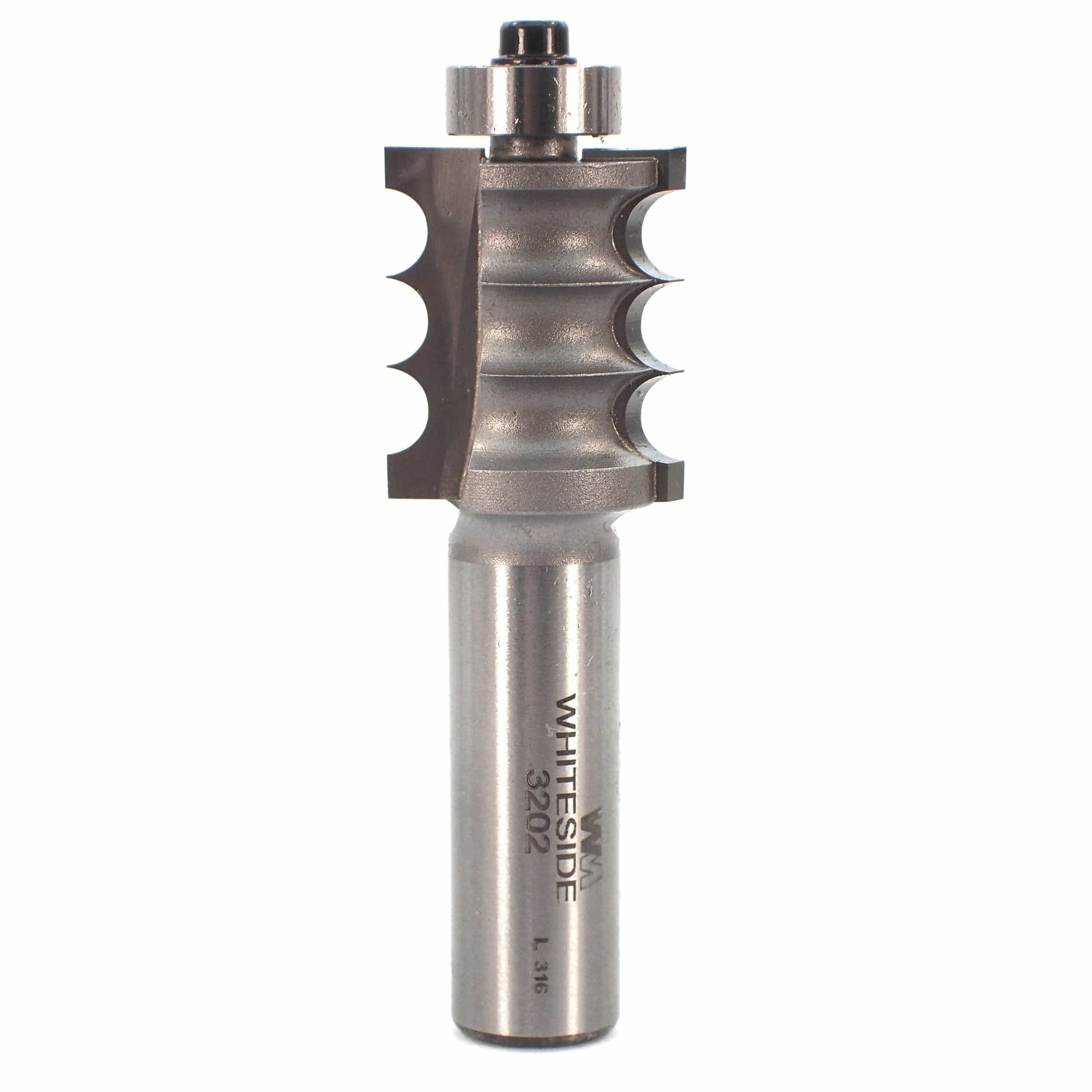 3202 Multi-Beading Router Bit 1/2" SH 1/8" R 7/8" D x 1" CL x 2-3/4" OL alt 0