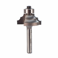 3205 Double Round Router Bit 1/4" SH 5/32" R 1-1/8" D X 1/2" CL X 2" OL alt 0