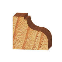 3218 Ogee Fillet Router Bit 1/2" SH 1/4" R 1-5/8" D X 3/4" CL X 2-5/8" OL alt 0