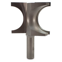 1436 Half Round (Bull Nose) Router Bit 1/2" SH 3/4" R X 1-1/2" Co X 1-7/8" CL 2-7/16" D alt 0