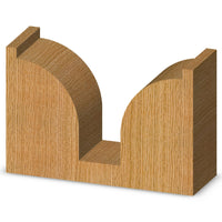 Plunge Roundover Bit w/Plunge Point 3/4" R 2LD 1/2" SD 1/2" SH 3" OL 2 FL alt 0