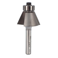 2301 Edge Bevel Router Bit 25 A 1/4" SH 9/16" CL X 1/2" CH 2" OL alt 0