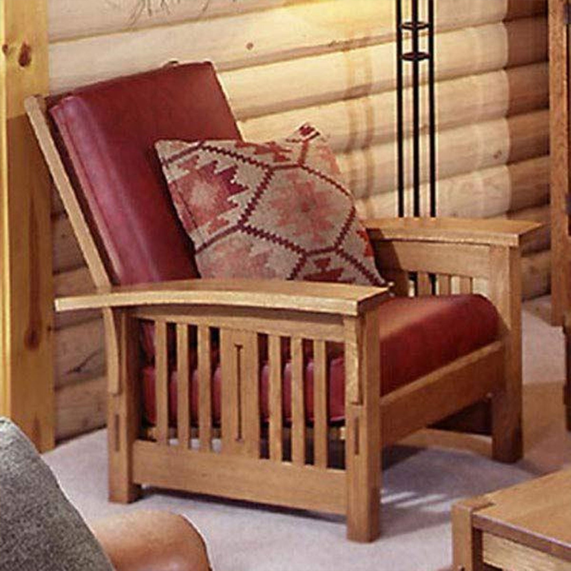 Downloadable Woodworking Project Plan to Build Arts and Crafts Morris Chair alt 0