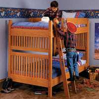 Downloadable Woodworking Project Plan to Build Arts and Crafts Bunk Bed alt 0