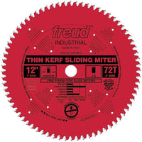 LU91R012 Sliding Compound Miter Saw Blade 12" x 1" Bore x 72 Tooth ATB alt 0