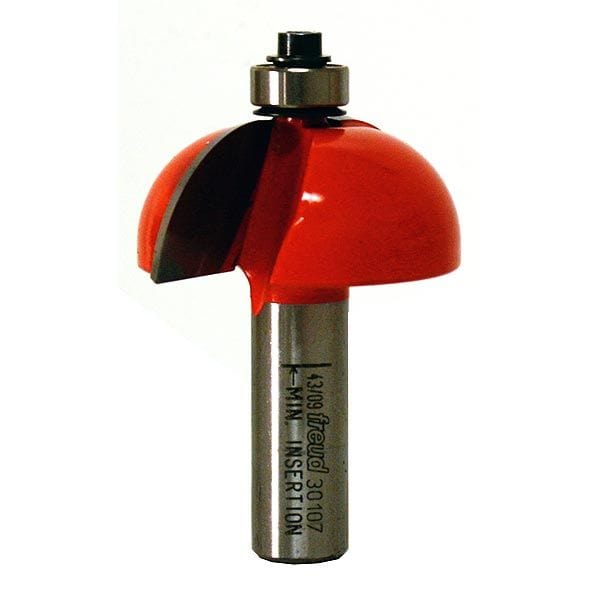 30-107 Cove Router Bit 1/2" SH 1-3/4" D 3/4" CL 5/8" R alt 0