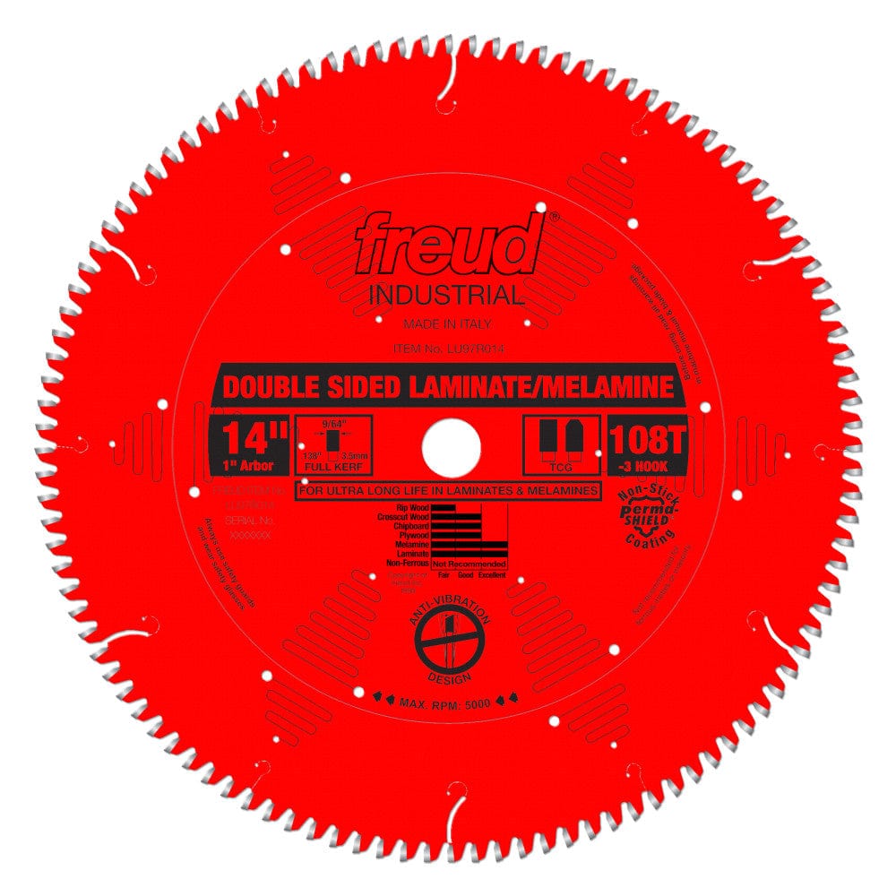 14" Double Sided Laminate / Melamine Blade alt 0