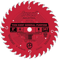 LU86R008 Industrial Thin Kerf General Purpose Blade with Red Perma-Shield, 8" diameter, 5/8" a alt 0