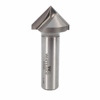 1506 90 Degree V Groove Router Bit 1/2" SH 1" D X 1/2" P X 2-5/8" OL