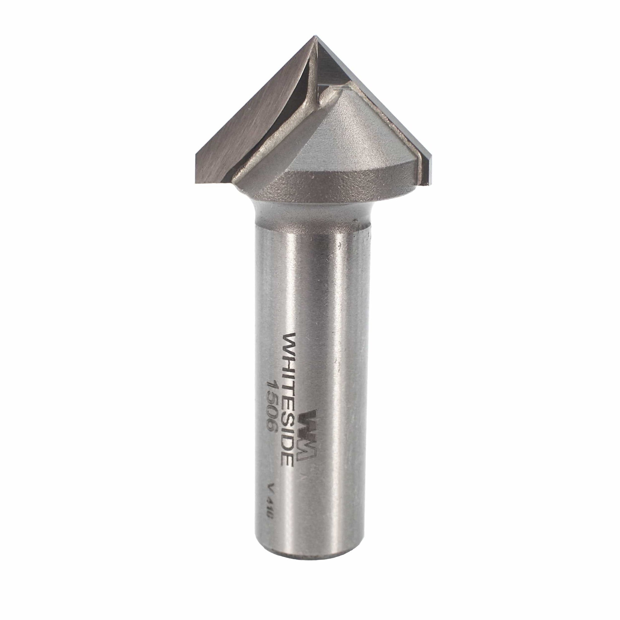 1506 90 Degree V Groove Router Bit 1/2" SH 1" D X 1/2" P X 2-5/8" OL