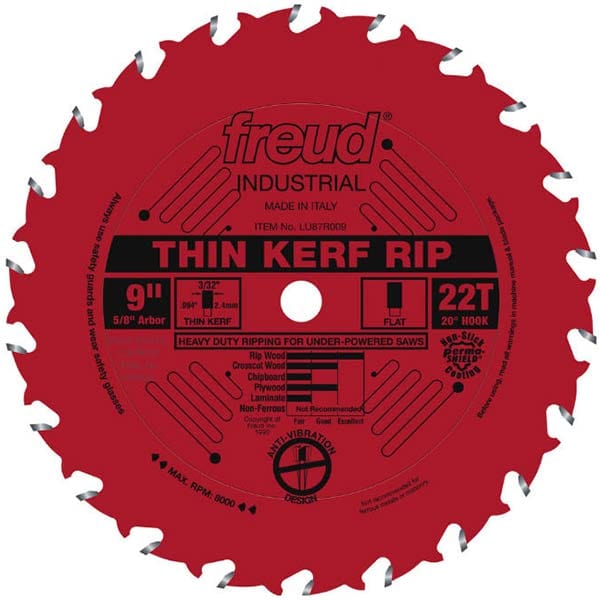 9" Thin Kerf Rip Blade alt 0