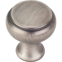Westbury Knob, 1-1/4" Dia.,  Brushed Pewter alt 0
