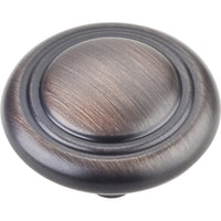 Vienna Knob, 1-1/4" Dia.,  Brushed Oil Rubbed Bronze alt 0