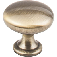 Madison Knob, 1-3/16" Dia.,  Brushed Antique Brass alt 0
