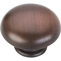 Gatsby Knob, 1-3/16" Dia.,  Brushed Oil Rubbed Bronze alt 0