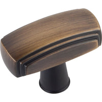 Delgado Knob, 1-9/16" O.L.,, Antique Brushed Satin Brass alt 0