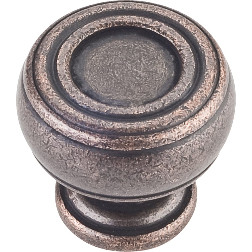 Bremen 2 Barrel Knob, 1-3/16" Dia.,  Distressed Oil Rubbed Bronze alt 0