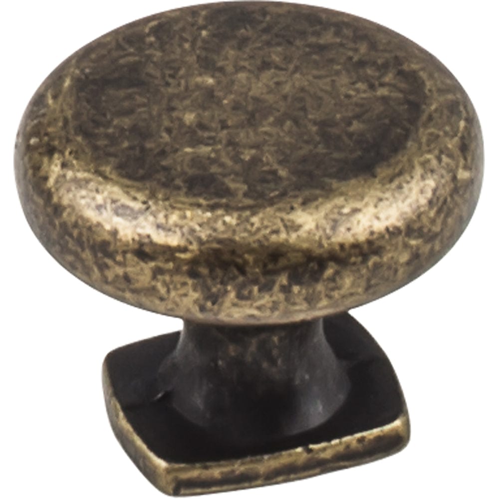 Belcastel 1 Knob, 1-3/8" Dia.,  Distressed Antique Brass alt 0