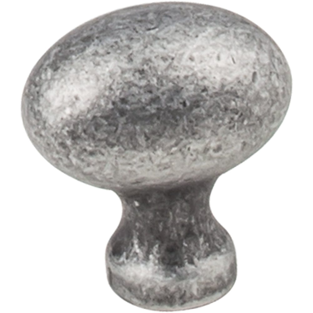 Bordeaux Knob, 1-3/16" O.L., Distressed Antique Silver alt 0