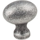 Bordeaux Knob, 1-3/16" O.L., Distressed Antique Silver alt 0