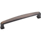 Milan 1 Plain Square Pull, 128 mm C/C, Brushed Oil Rubbed Bronze alt 0