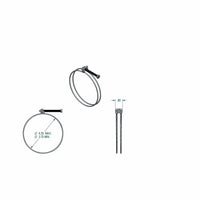 4" Wire Hose Clamp alt 0