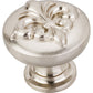 Lafayette Fleur-de-lis Knob, 1-3/8" Dia.,  Satin Nickel alt 0