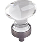 Harlow Small Football Glass Knob, 1-1/4" O.L.,  Brushed Pewter alt 0
