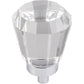 Harlow Small Tapered Glass Knob 1" Dia  Polished Chrome alt 0